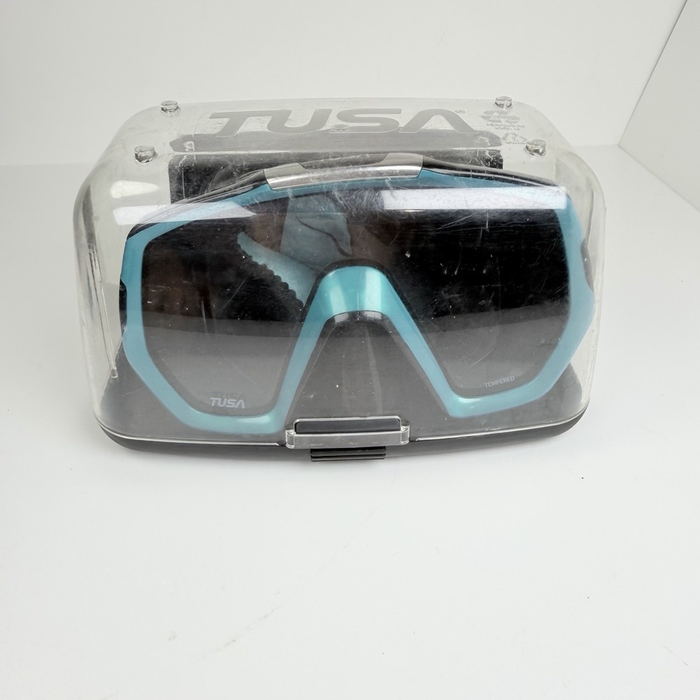 TUSA Freedom Elite M1003QB-OG Scuba Dive Mask Ocean Green Black w/ Case - Picture 13 of 15